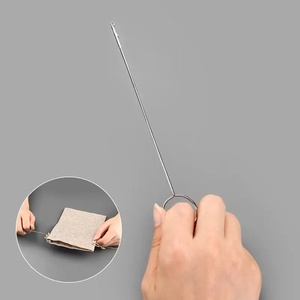 Kait pembalik <span class=keywords><strong>Loop</strong></span> logam dengan kait untuk memutar pengikat tabung kain - Product Image 4