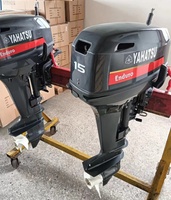 Motor Tempel YAHATSU 15hp 2 Tak Enduro untuk Kapal, Kompatibel dengan Motor Kapal dan Suku Cadang Asli YAMAHA