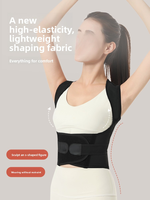 Correcteur de posture dorsal réglable, ceinture de soutien pour les épaules, orthèse dorsale, coussinets de soutien pour les épaules