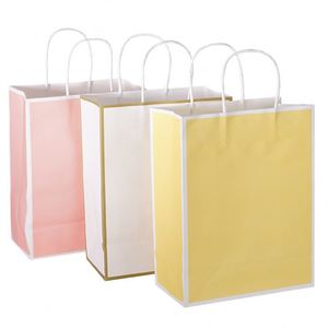 Bolsa de Papel Kraft Gruesa al por Mayor con Diseño Personalizado, Impresión de Logotipo, Bolsa de Regalo con Asas Retorcidas 11 - Product Image 4