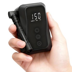 <span class=keywords><strong>Pompe</strong></span> <span class=keywords><strong>à</strong></span> air <span class=keywords><strong>électrique</strong></span> USB-C mini 4000 mAh pour <span class=keywords><strong>vélo</strong></span>, gonfleur de pneus portable <span class=keywords><strong>sans</strong></span> <span class=keywords><strong>fil</strong></span> 150 PSI avec arrêt automatique, compatible valves Presta et Schrader - Product Image 1