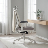 Chaise de bureau ergonomique en maille pour commande en gros, siège en mousse haute densité, dossier en maille respirante, fourniture directe du fabricant