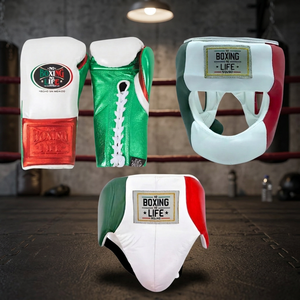 Ensemble de gants de boxe professionnel No Boxing No Life, protège-tête, protège-glandes, équipement d'entraînement pour la pratique du combat et le sparring - Product Image 4