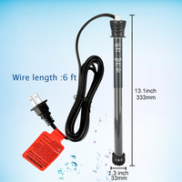 Chauffe-eau submersible automatique pour aquarium en verre, contrôle de température réglable, écologique, utilisation en automne, Heto HH-200 133L