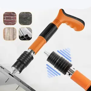 Mini Nail Gun Manual Nailing Gun Cordless Household Strong Concrete Ceiling Nails Shooting Gun For Steel Wood