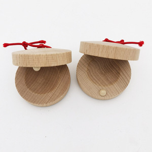 Castagnettes en bois pour enfants, instruments de percussion en gros, instruments de musique pour le jeu et l'apprentissage - Product Image 4
