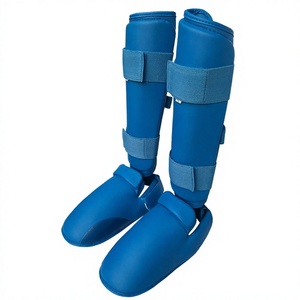 Saibro Blue EVA Shin and <b>Instep</b> Guards for Boxing Training Protective Gear - Product Image 5