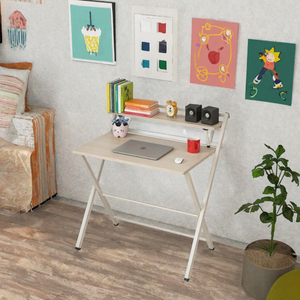 Escritorio de Oficina Moderno Convertible de Metal con Diseño de Paneles y Almacenamiento - Estante para Uso Infantil y Ejecutivo - Product Image 3