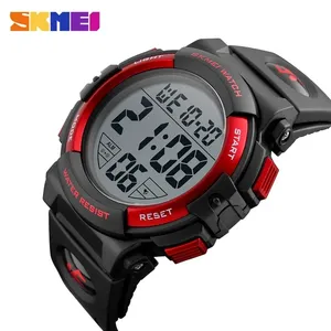 Skmei 1258 50 Meters Water Resistant Sport Fashion Hand Watch PU Band Sport Guangzhou Wristwatch 12/24 Hour Clock Relojes Hombre
