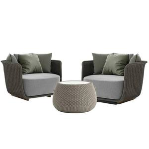 Ensemble de canapés tissés en corde pour <span class=keywords><strong>jardin</strong></span> moderne, tout temps, meubles à cadre en aluminium pour patio extérieur - Product Image 4