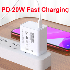 <span class=keywords><strong>2022</strong></span>/2023 meilleure vente pour UL répertorié Portable USB-C PD 20W chargeur mural C USB charge rapide téléphone portable intelligent OTP OVP caméras - Product Image 2