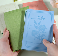 Carnet de notes A6 vintage en PU gaufré floral, mini journal de poche à couverture souple, carnet portable pour cadeau et prise de notes