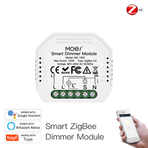 โมดูลหรี่ไฟอัจฉริยะ Moes 150W Zigbee 3.0 90V-250V AC สำหรับควบคุมแสงสว่าง - Product Image 2