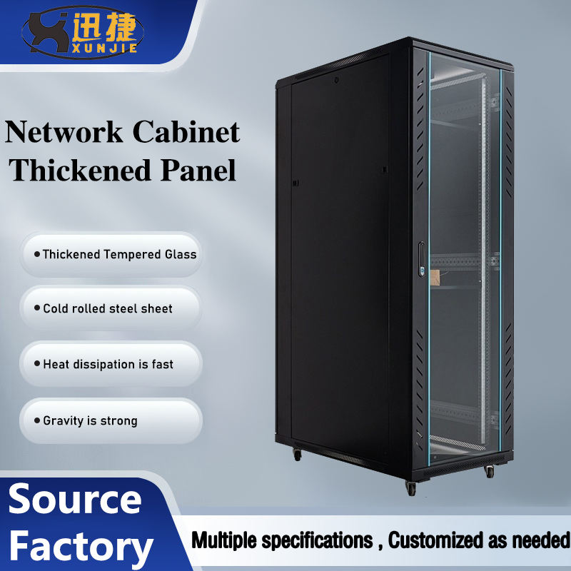 19'' 42U Server Rack Network Cabinet Glass Door for Communication Data ...