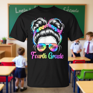 Camiseta Little Miss Fourth Grade, camiseta para niños de cuarto grado, equipo de regreso a la escuela - Product Image 3