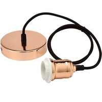 E27 Rétro Edison Lampe Suspendue Base PVC Rétro Café Bar Cordon Suspendu Support de Lampe avec Style de Vis Élégant pour Décorations