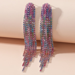 Pendientes de Moda con Cristales de Arcoíris en Forma de Aro, <span class=keywords><strong>Plata</strong></span> de Ley 925, Joyería 2026 - Product Image 5