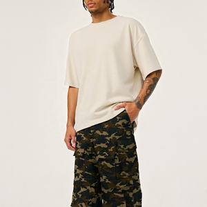 T-shirts Boxy à Épaules Tombantes Tendance – Essentiels d'Été – T-shirt Uni en Coton Lourd de Haute Qualité – T-shirt Oversize Vierge pour Homme - Product Image 3