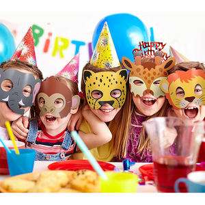 Máscara <span class=keywords><strong>de</strong></span> <span class=keywords><strong>animales</strong></span> Regalos <span class=keywords><strong>de</strong></span> fiesta Máscara <span class=keywords><strong>de</strong></span> <span class=keywords><strong>animales</strong></span> <span class=keywords><strong>para</strong></span> niños <span class=keywords><strong>Selva</strong></span> vida silvestre temática cumpleaños vestir suministros <span class=keywords><strong>para</strong></span> fiestas - Product Image 2