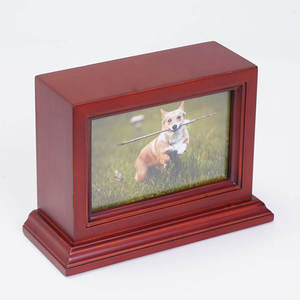 Urna in Legno Massello Ecologica per Esporre <span class=keywords><strong>Foto</strong></span> di Animali Domestici per Cremazione e Sepoltura - Product Image 3