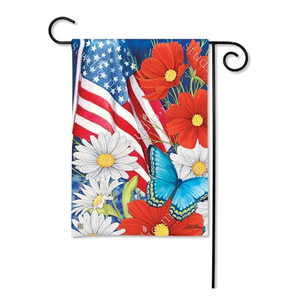 Bandera de jardín decorativa de patio de sublimación de alta calidad 100% poliéster diseño personalizado 12 "x 18 banderas de jardín en blanco - Product Image 2