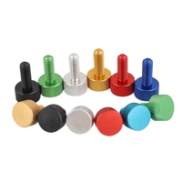 Vis à molette moletée en aluminium M3 M4 M5 M6 M8 1/4-20" X 6mm 8mm 10mm 12mm 14mm 16mm 20mm pour ajustement manuel