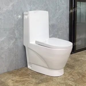 Etiyopya afrika orta doğu Toilets seramik toptan için tek parça banyo tuvalet yıkar