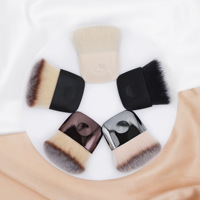 Pinceau plat portable à poils doux pour le blush, idéal pour les débutants, pinceau à poudre libre et à estomper le contour – Outil de maquillage très prisé