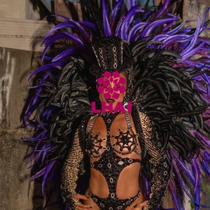 Plumes de queue de coq noires en gros, en vrac, pour costumes de carnaval Samba, fêtes <span class=keywords><strong>et</strong></span> décorations intérieures - Product Image 6