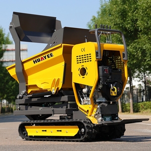 Mini-dumper chenillé robuste de haute qualité, benne basculante, transporteur de jardin, 500 kg, vert, facile à utiliser - Product Image 3