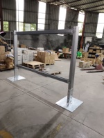 Support de montage vertical galvanisé à chaud pour panneaux solaires photovoltaïques en acier, idéal pour le sol - Vente chaude