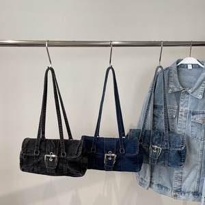Ultime Borse a Tracolla in Denim per Donna, Fodera in Poliestere, Chiusura con Cerniera, Manico Singolo, Design Impermeabile alla <span class=keywords><strong>Moda</strong></span> - Product Image 6