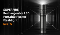 Lampe torche LED portable S33, mini lampe rechargeable pour le camping, petite lampe de poche EDC à bas prix