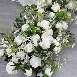 2025 nouveau Design Tables <span class=keywords><strong>de</strong></span> mariage déco fleur coureur fleur artificielle <span class=keywords><strong>chemin</strong></span> blanc Rose et feuilles vertes beau <span class=keywords><strong>chemin</strong></span> <span class=keywords><strong>de</strong></span> <span class=keywords><strong>Table</strong></span> - Product Image 5