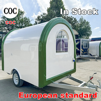Camion de vente ambulante extérieur homologué CE DOT pour la vente de glaces, hamburgers et café, conçu sur mesure