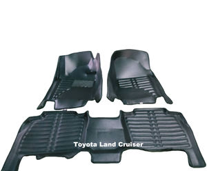 Alfombrillas de Coche de Cuero de Lujo Ecológicas BORNSLLER de Alta Calidad Tipo 5D/3D, Juego Completo de 3/4/5 Piezas para <span class=keywords><strong>Land</strong></span> <span class=keywords><strong>Cruiser</strong></span> Prado - Product Image 1