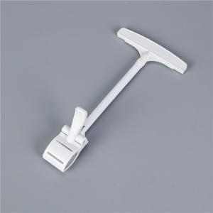 Clips porte-étiquettes en plastique transparent pour présentoirs POP, supports de bande de prix 70x39 mm blancs, pratiques pour les étagères des magasins de détail - Product Image 6