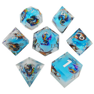 JMS Factory Wholesale - Ensemble de 7 dés polyédriques classiques en résine pour jeux de rôle Dungeons and Dragons - Product Image 6