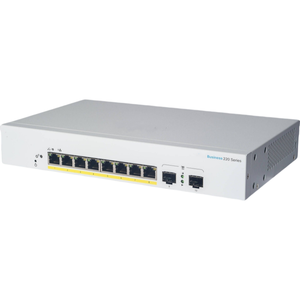 ซีรีส์ CBS220-8T-E-2G-CN สวิตช์อัจฉริยะแบบจัดการได้ระดับองค์กร พร้อมพอร์ต 8 กิกะบิต และพอร์ตออปติคอล 2 กิกะบิต SFP รองรับความเร็ว 128Gbps - Product Image 1