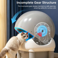 Bac à litière automatique à nettoyage automatique avec télécommande, design ouvert, capacité de 4 L, toilette intelligente pour chats domestiques et chats d'intérieur