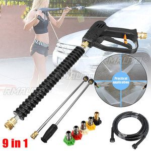 Pistolet de lavage haute pression pour voiture, jet d'eau 3000 PSI avec 5 buses de pulvérisation colorées pour jardin et outils de nettoyage - Product Image 1