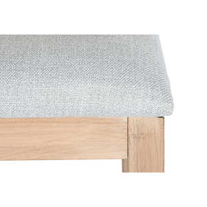 Silla de abeto gris claro poliéster 46x61x86 cm - Product Image 1