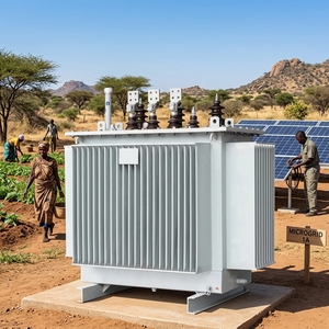 Trasformatore di potenza a media e alta tensione per fattorie in Ghana, 200kVA 11kV 13kV 400V 380V, trasformatore di potenza esterno a bagno d'olio - Product Image 1