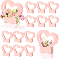 Boîte à fleurs en papier pour arrangement de bouquet, sacs cadeaux pour fleurs avec poignée, emballage imperméable, emballage floral, mariage, anniversaire, fête
