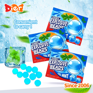 <span class=keywords><strong>Caramelos</strong></span> al por mayor de etiqueta privada personalizada Halal Mint Candy Cool Gummy Candy Fresh Breath Mint Explosive Beads Sweets Kids Candy Toy - Product Image 2