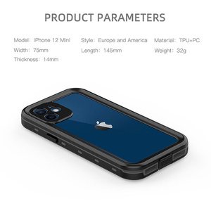 Funda de teléfono móvil resistente al agua para móvil, cubierta trasera transparente de alta calidad, ip68, para <span class=keywords><strong>iphone</strong></span> <span class=keywords><strong>12</strong></span> <span class=keywords><strong>mini</strong></span> - Product Image 6