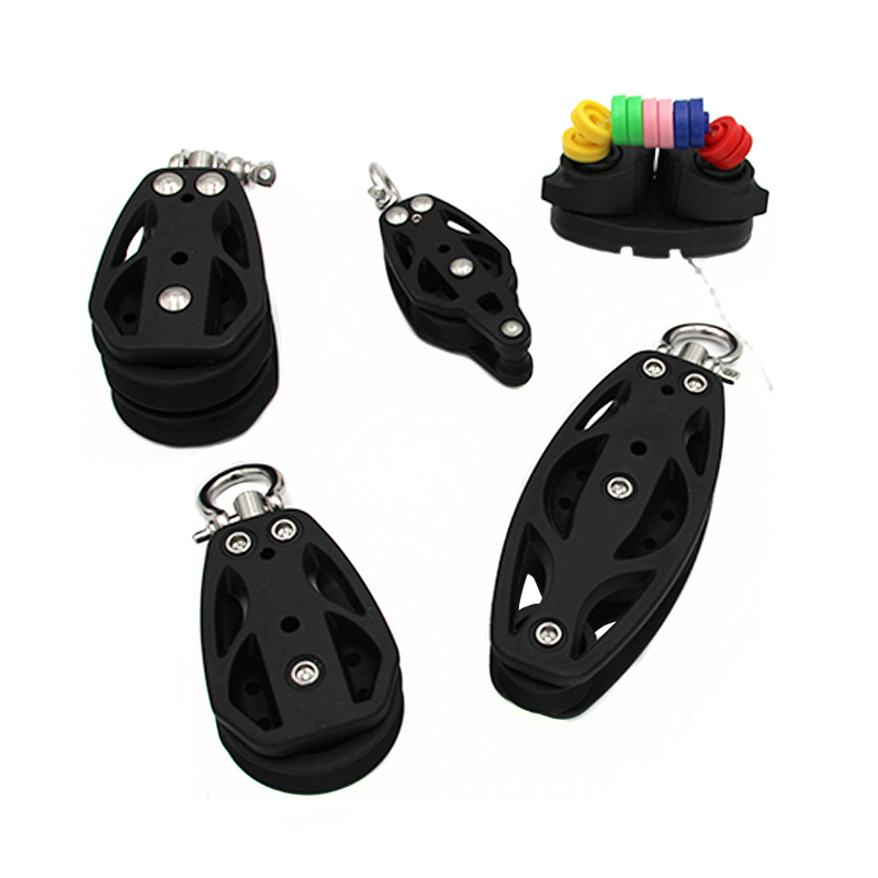 Various Nylon Pulley Block Rigging Hardware Suitable for Ropes