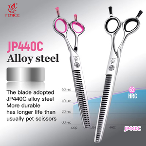 <span class=keywords><strong>Ciseaux</strong></span> de toilettage professionnels Fenice JP440C 6,75/7 pouces <span class=keywords><strong>pour</strong></span> animaux de compagnie, effet de coupe volumineuse, <span class=keywords><strong>ciseaux</strong></span> à dents épaisses <span class=keywords><strong>pour</strong></span> chiens - Product Image 4