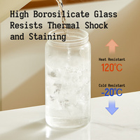 Pulvérisateur et distributeur d'huile 2-en-1 de 500 ml en verre borosilicate de haute qualité, pour cuisson et salades, utilisation à une main
