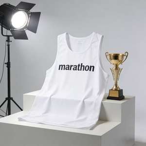 Camiseta Deportiva sin Mangas para Maratón, Sublimada, de Secado Rápido, con Estampado Completo, para Maratón de Colores - Product Image 2